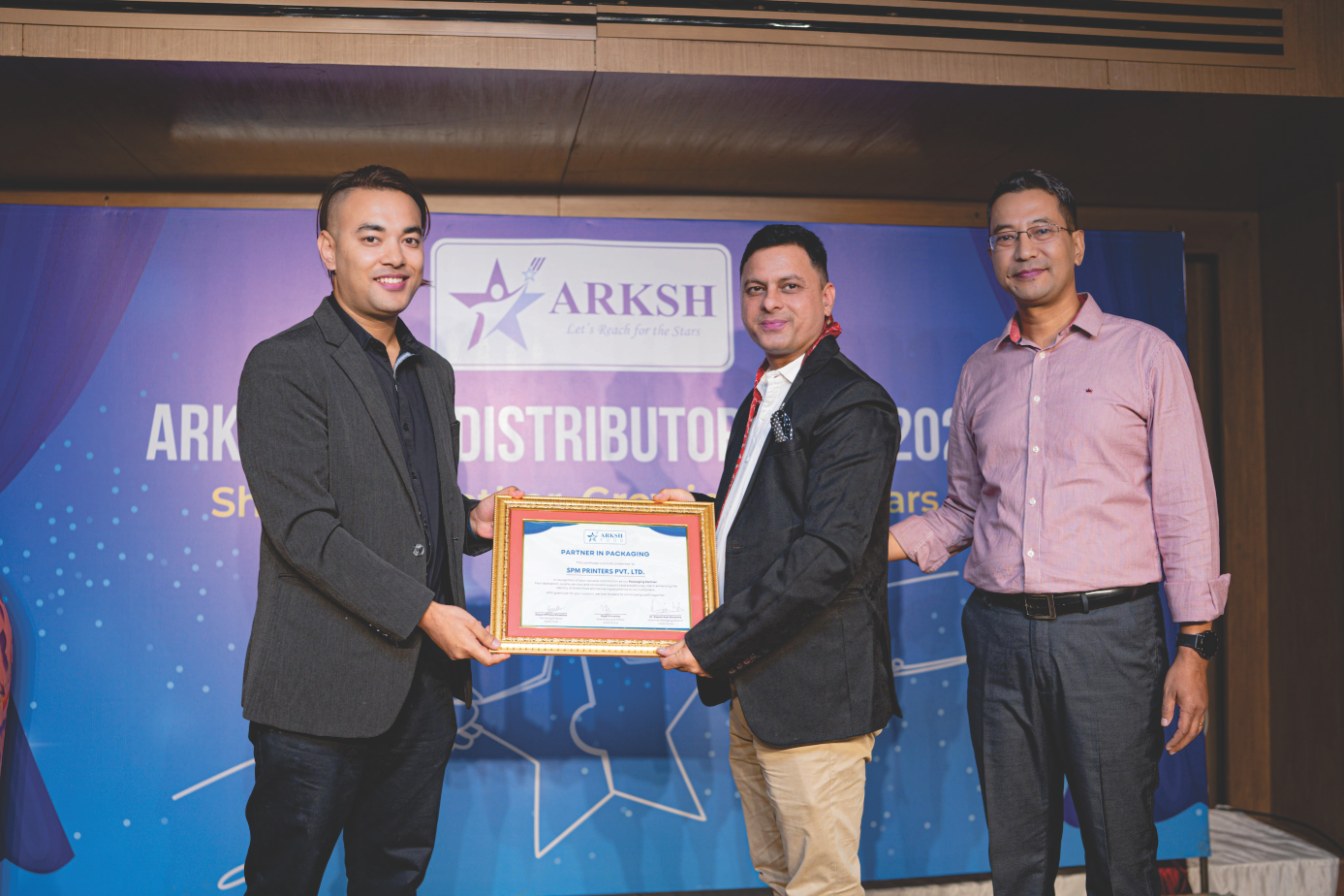 Receiving Arksh Food Award